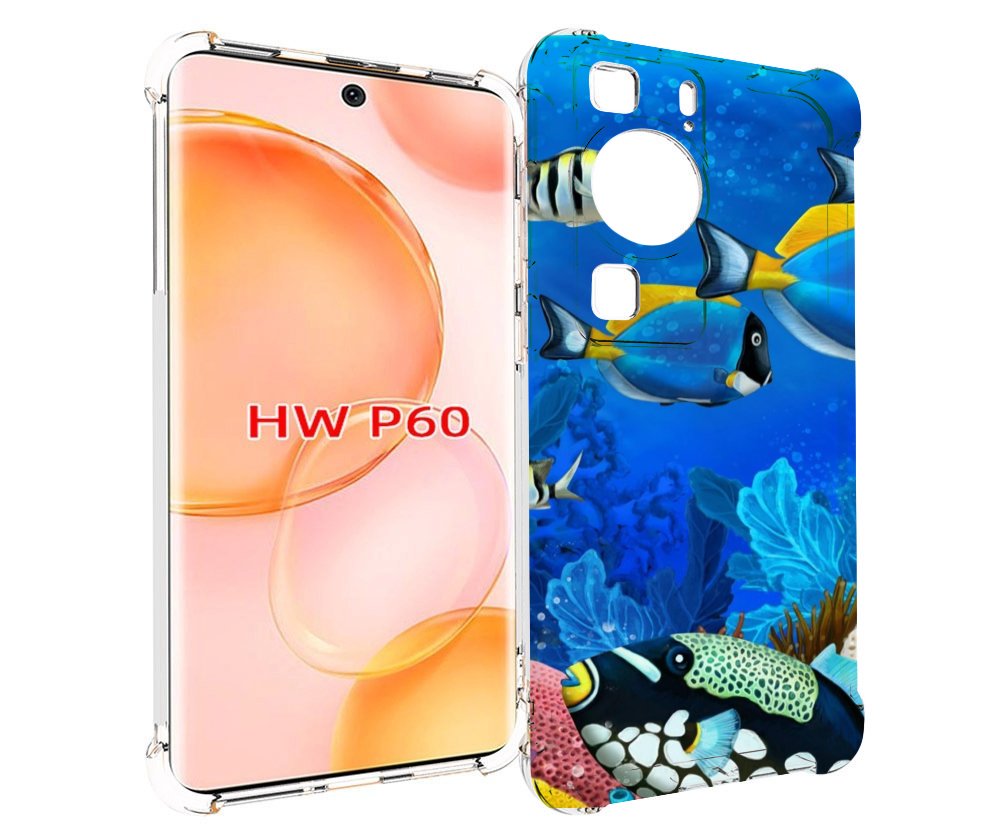 

Чехол MyPads Рыбки для Huawei P60, Tocco