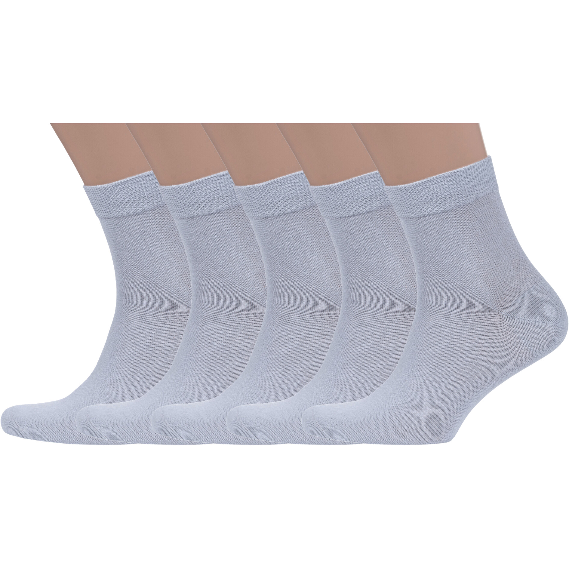 Комплект носков мужских Grinston socks 5-15D12 серых 25, 5 пар