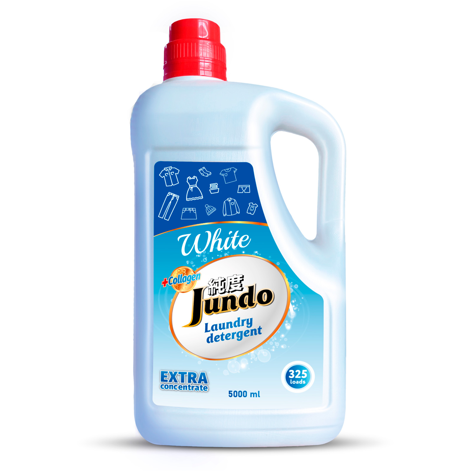 

Гель для стирки Белого белья Jundo White концентрированный с коллагеном 5 л, White