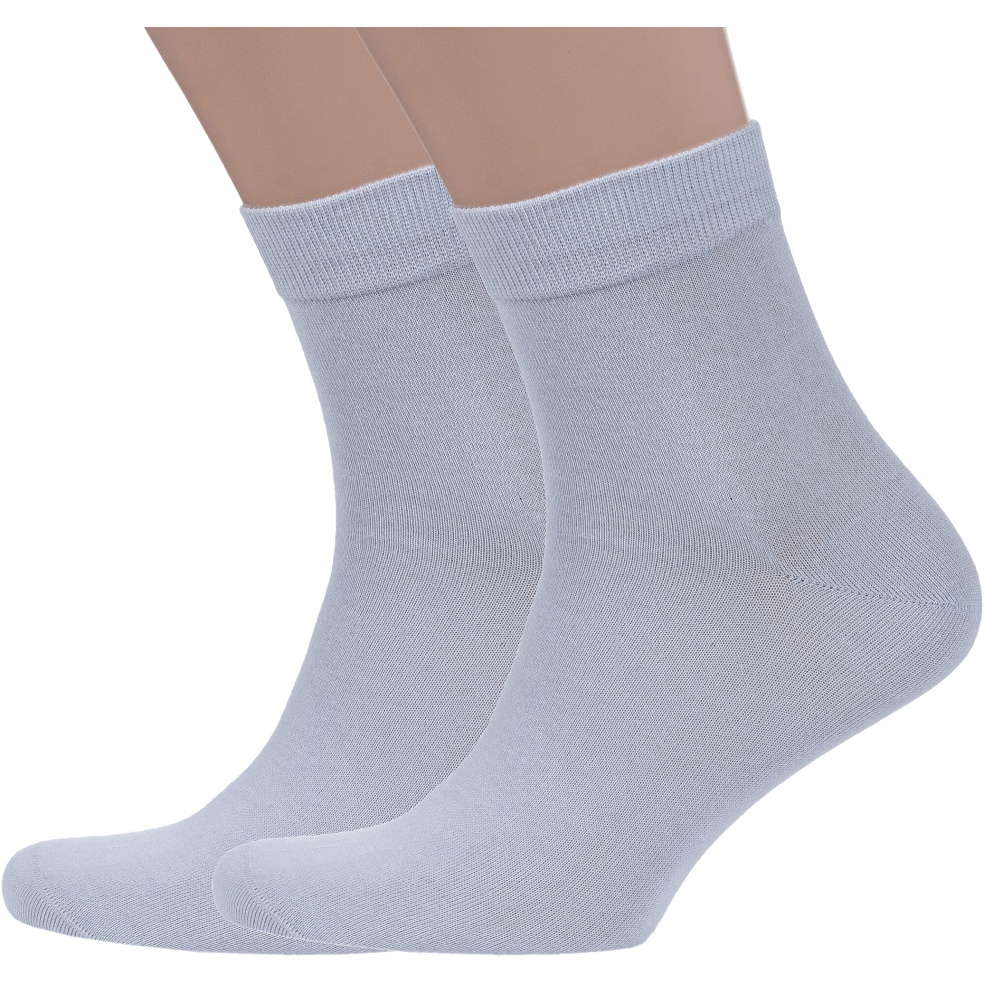 

Комплект носков мужских Grinston socks 2-15D12 серых 25, Серый, 2-15D12