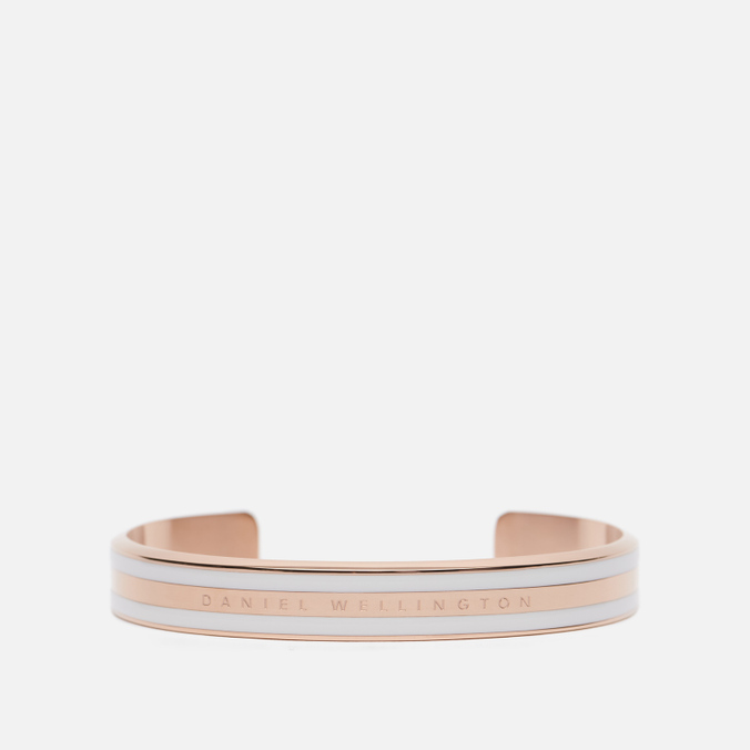 фото Браслет из стали с эмалью золотистый р.16,6 daniel wellington emalie cuff medium