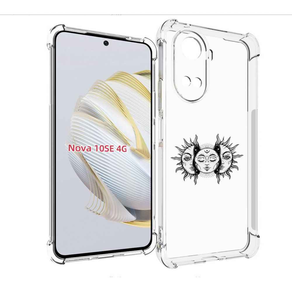 

Чехол MyPads луна-в-солнце для Huawei Nova 10 SE, Прозрачный, Tocco