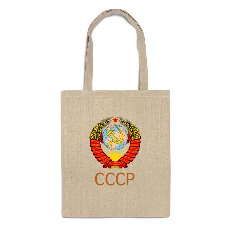 

Сумка-шоппер Printio Герб ссср бежевая, Бежевый, Герб ссср