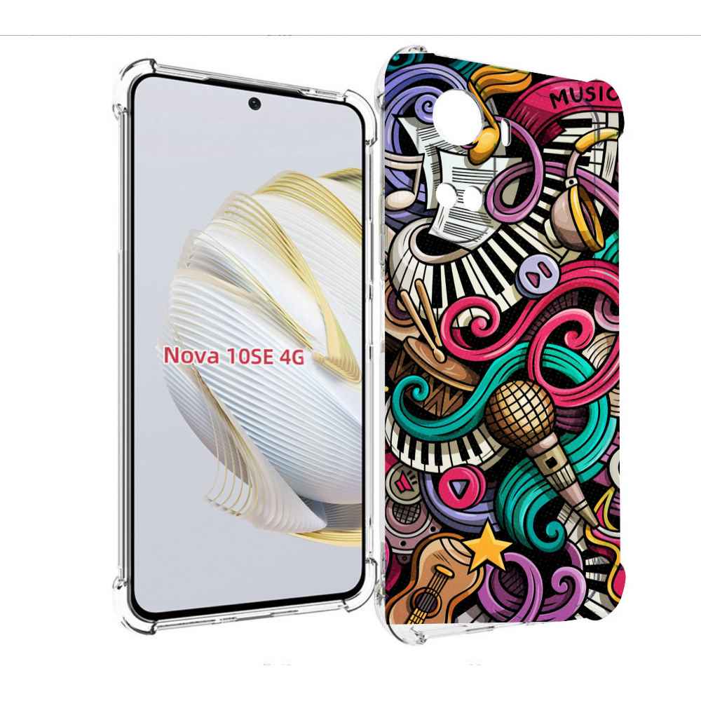 

Чехол MyPads любимая-музыка для Huawei Nova 10 SE, Прозрачный, Tocco