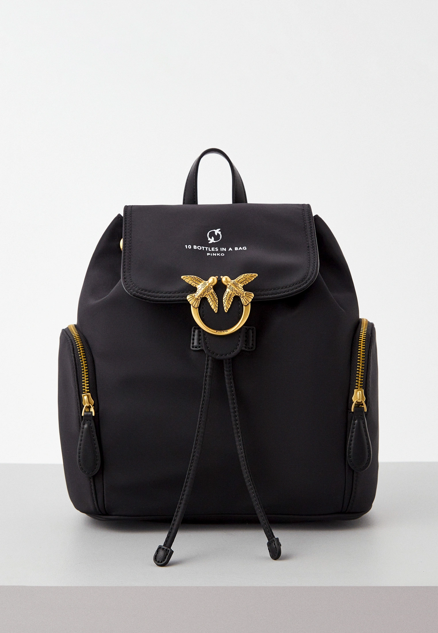 

Рюкзак женский Pinko Recycled Backpack black, 29х27х13 см, Черный, Recycled Backpack