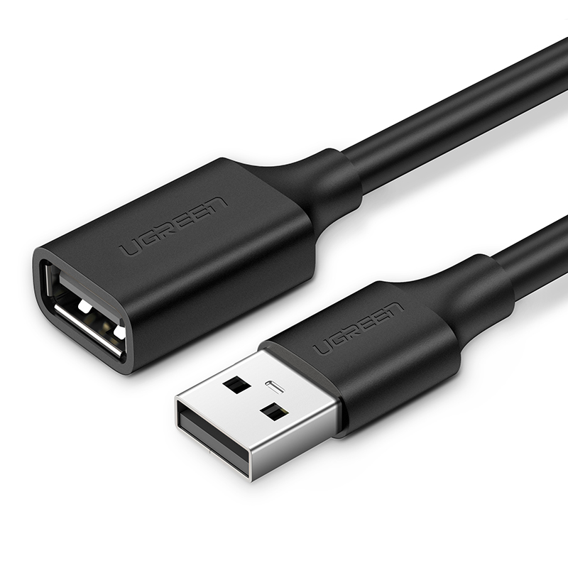 Кабель uGreen USB - USB вилка-розетка 1м (10314_)