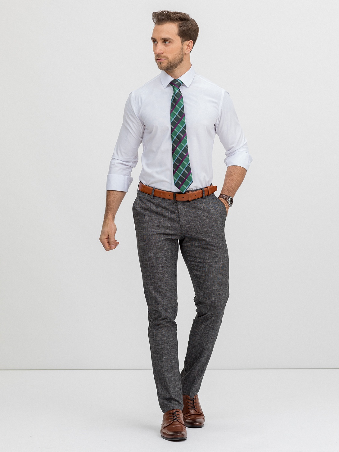 

Брюки мужские Marc De Cler B-Chinos 24881Grey-176 серые 56 RU, B-Chinos 24881Grey-176