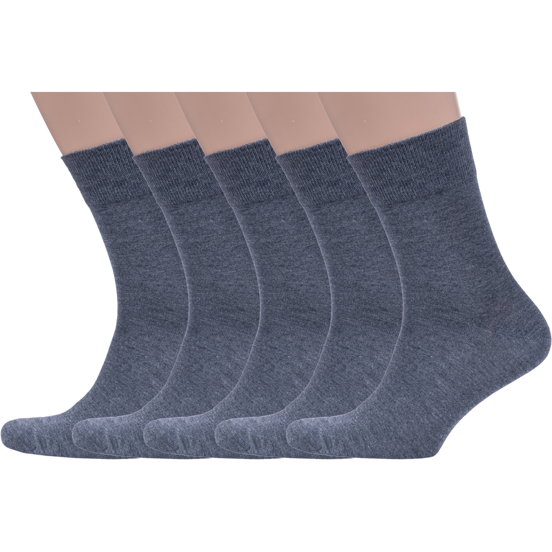 

Комплект носков мужских Grinston socks 5-15D1 серых 27, Серый, 5-15D1