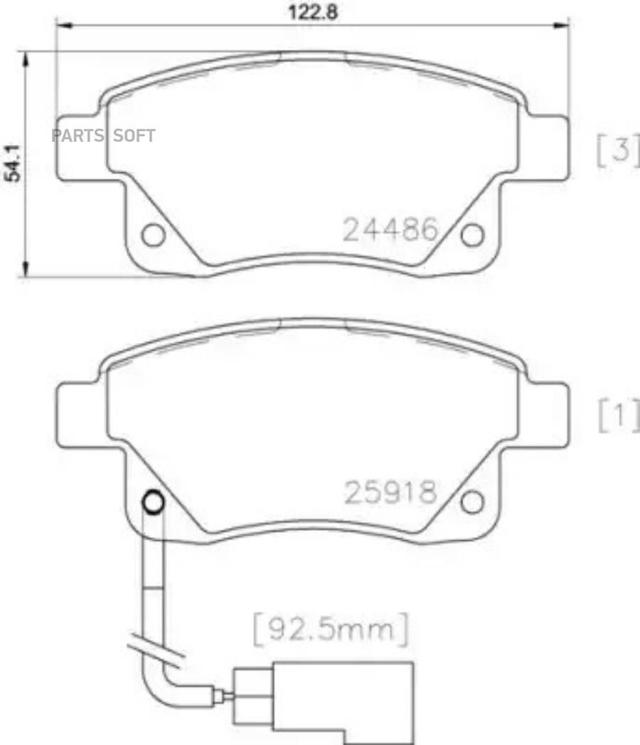 

Колодки Тормозные P24066 Brembo P24066