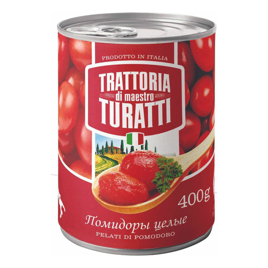 Помидоры Trattoria di Maestro Turatti целые в томатном соусе 400 г