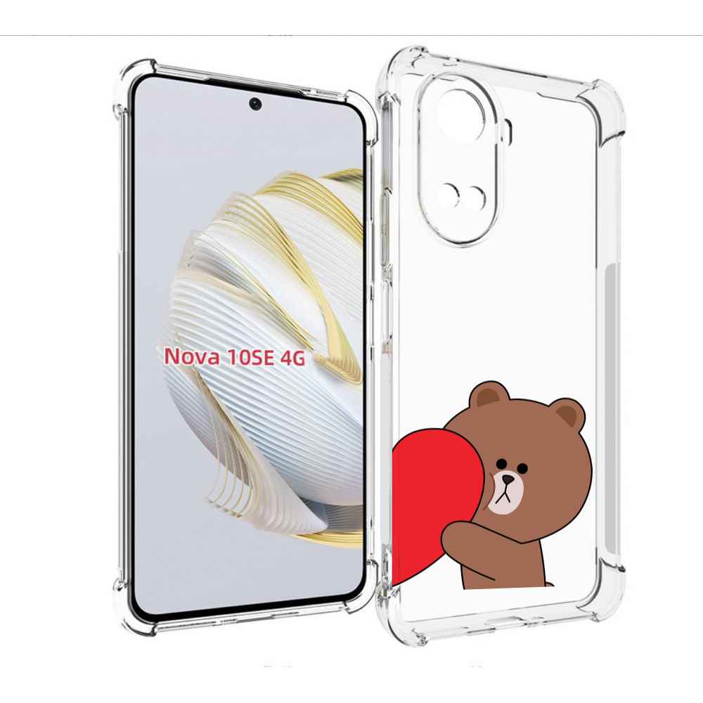 Чехол MyPads медвежонок детский для Huawei Nova 10 SE