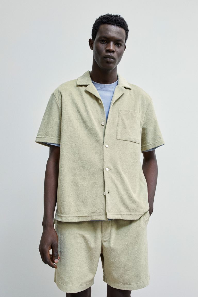 

Рубашка мужская H&M 1065327002 зеленая XL (доставка из-за рубежа), 1065327002