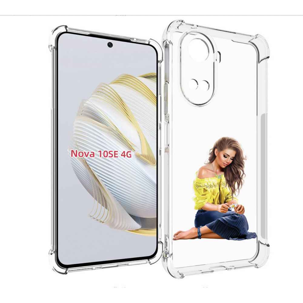 

Чехол MyPads миленькая-девочка женский для Huawei Nova 10 SE, Прозрачный, Tocco