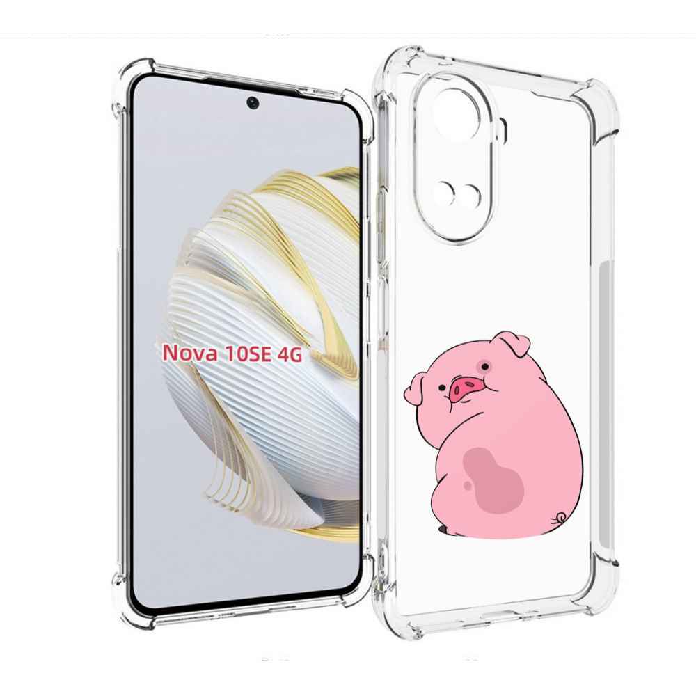 

Чехол MyPads милый-поросенок детский для Huawei Nova 10 SE, Прозрачный, Tocco