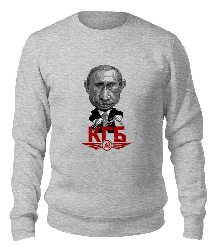 

Свитшот унисекс Printio Putin серый XL, Putin