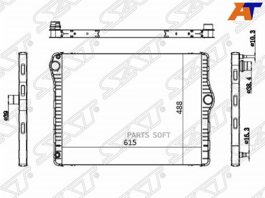 

SAT Радиатор BMW 5-SERIES F10/F11 10-
