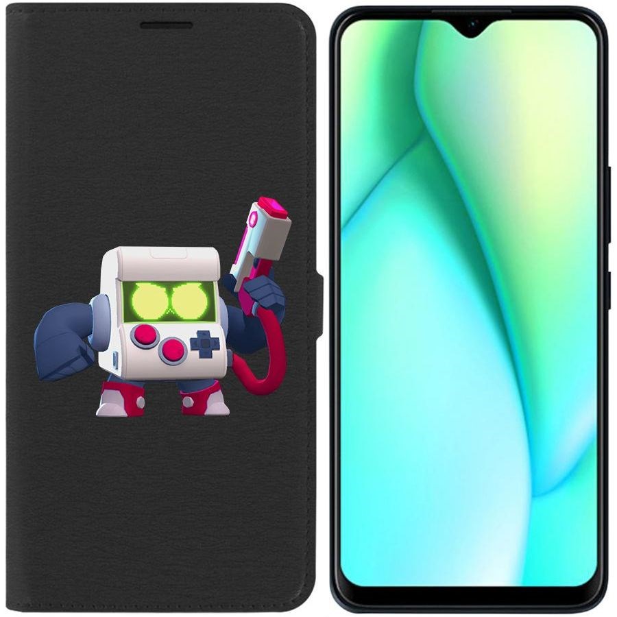 

Чехол-книжка Krutoff Eco Book для Itel Vision 3 Plus Brawl Stars-8-БИТ классический