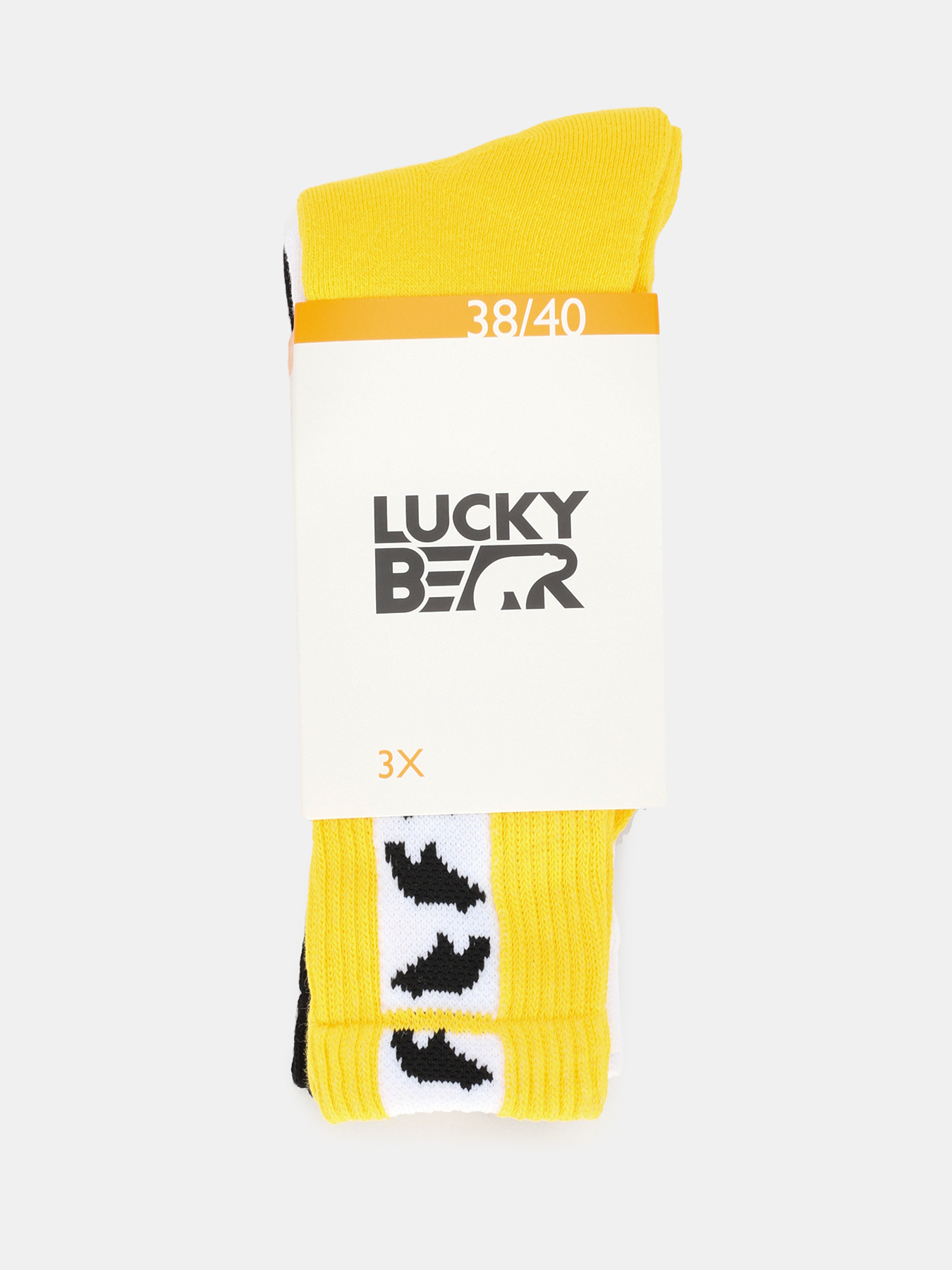 Комплект носков женских Lucky Bear 441602 разноцветных 36-38, 3 пары