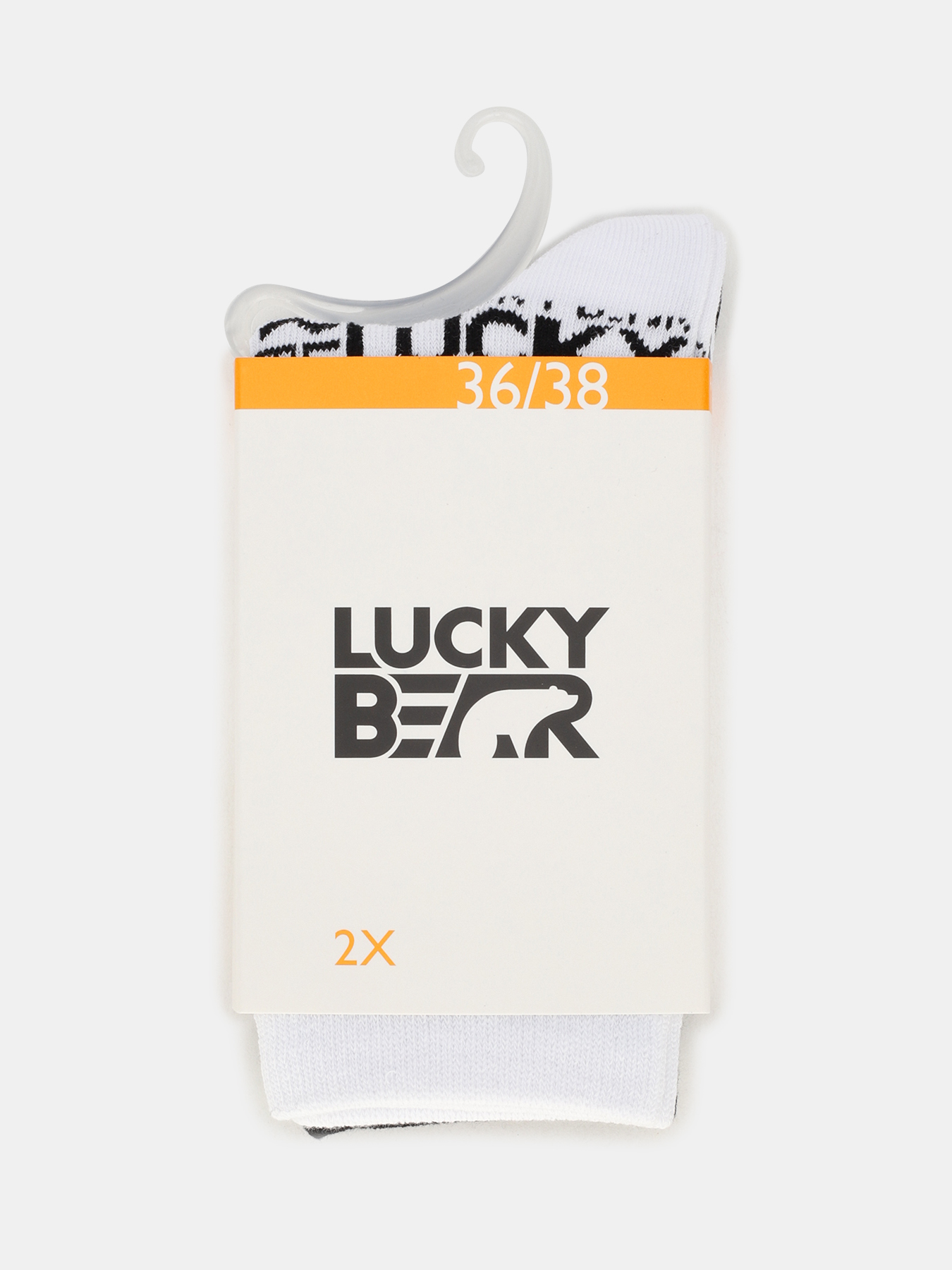 Комплект носков женских Lucky Bear 441603 разноцветных 36-38, 2 пары
