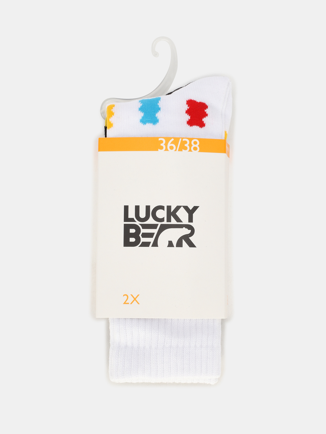 Комплект носков женских Lucky Bear 441604 разноцветных 36-38, 2 пары