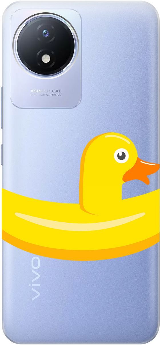 Силиконовый чехол на Vivo Y02 с 3D принтом 