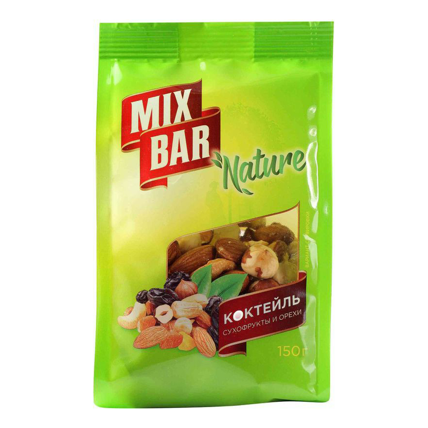 

Фруктово-ореховая смесь Mixbar Nature сухофрукты с орехами 150 г