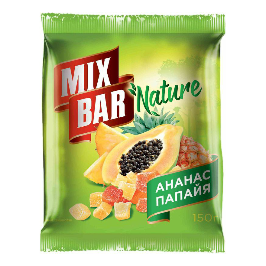 Фруктовая смесь Mixbar Nature Ананас и папайя 150 г