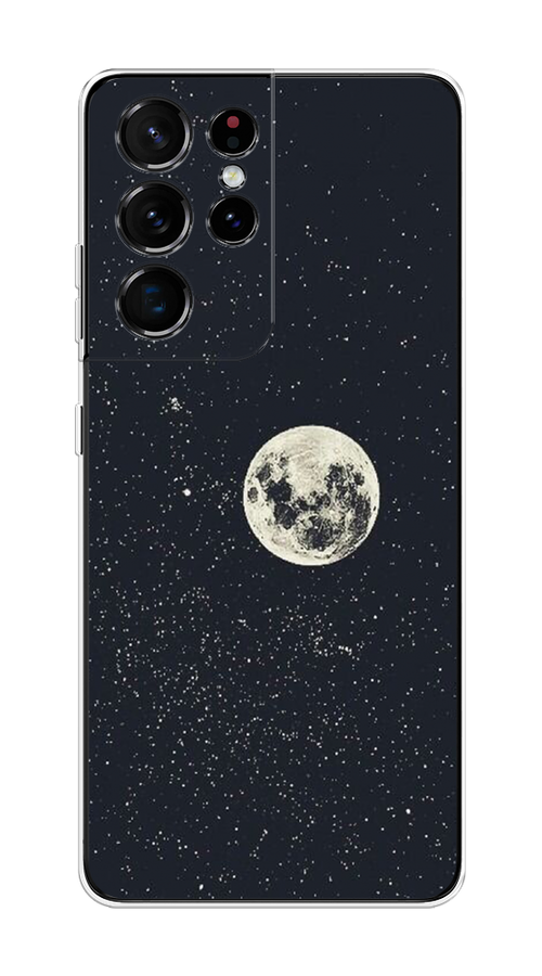 

Чехол на Samsung Galaxy S21 Ultra "Полнолуние", Бордовый, 2102250-2
