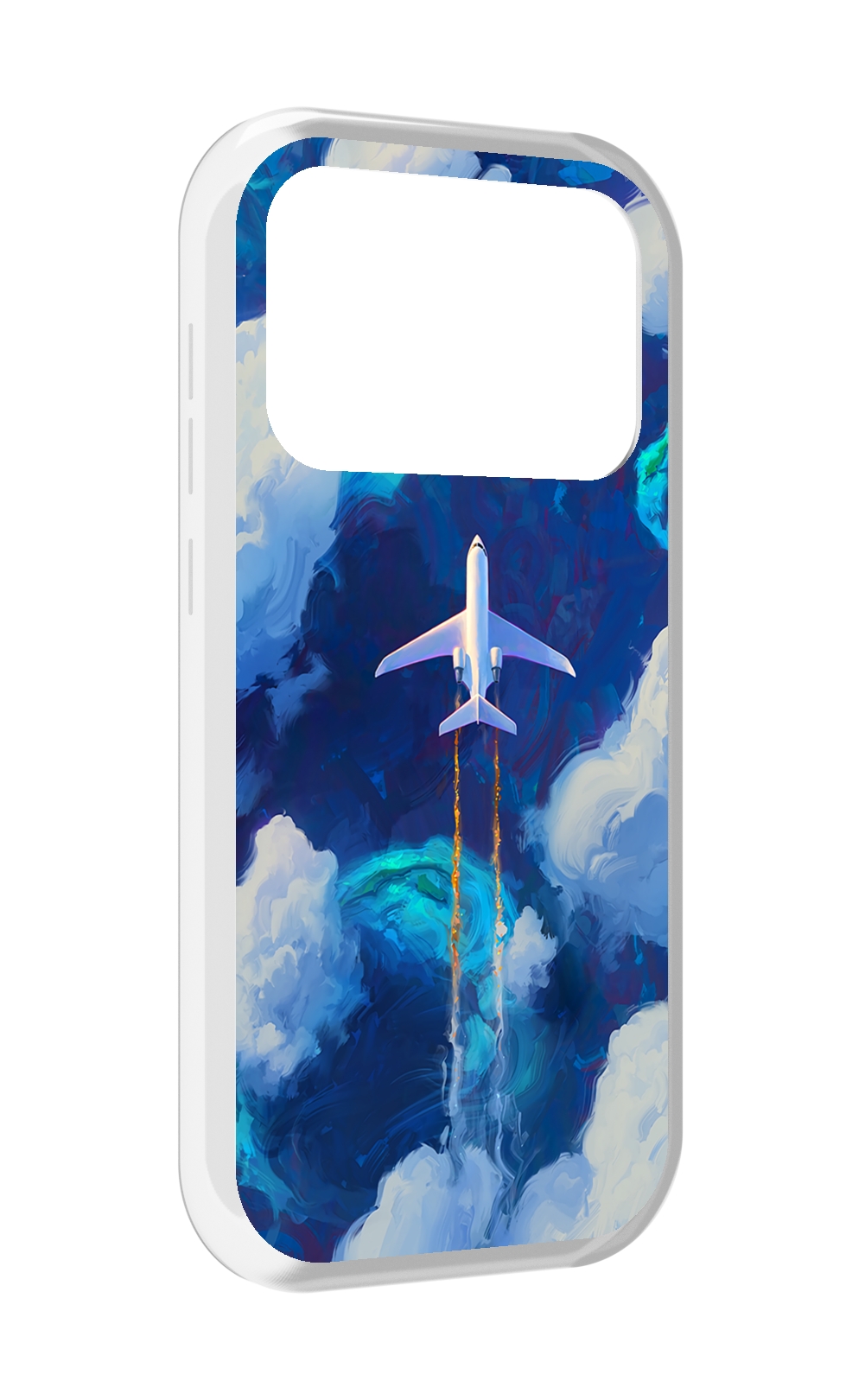 

Чехол MyPads самолет-в-небе-рисунок для Oukitel F150 Air1 Pro / F150 Air1, Прозрачный, Tocco
