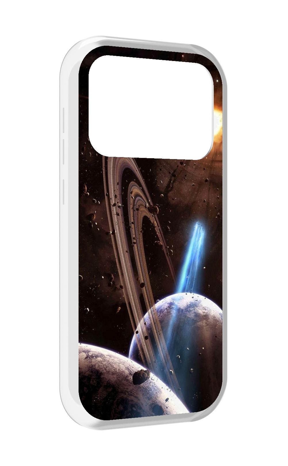 

Чехол MyPads сатурн в космосе для Oukitel F150 Air1 Pro / F150 Air1, Прозрачный, Tocco
