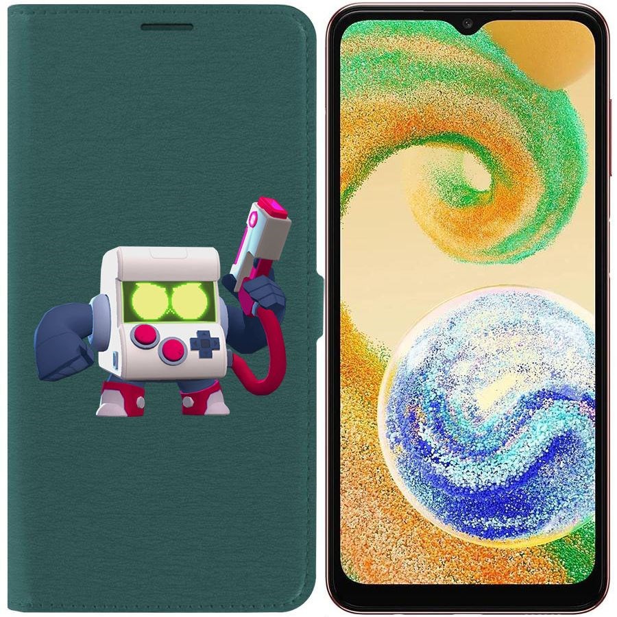 

Чехол-книжка Eco для Samsung Galaxy A04s (A047) Brawl Stars-8-БИТ классический
