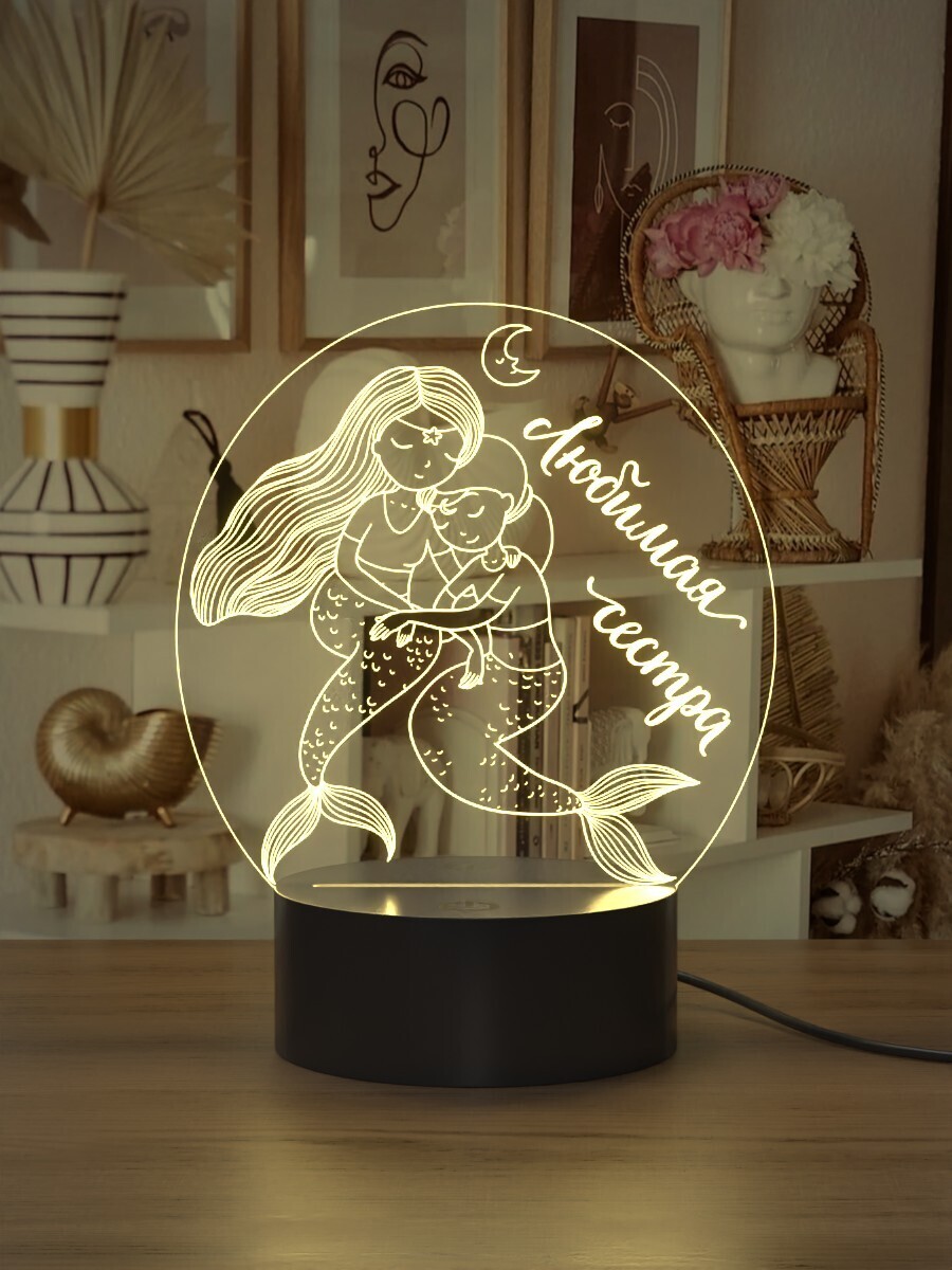 

Ночник детский Light Insidе Русалки сестры, Русалки сестры