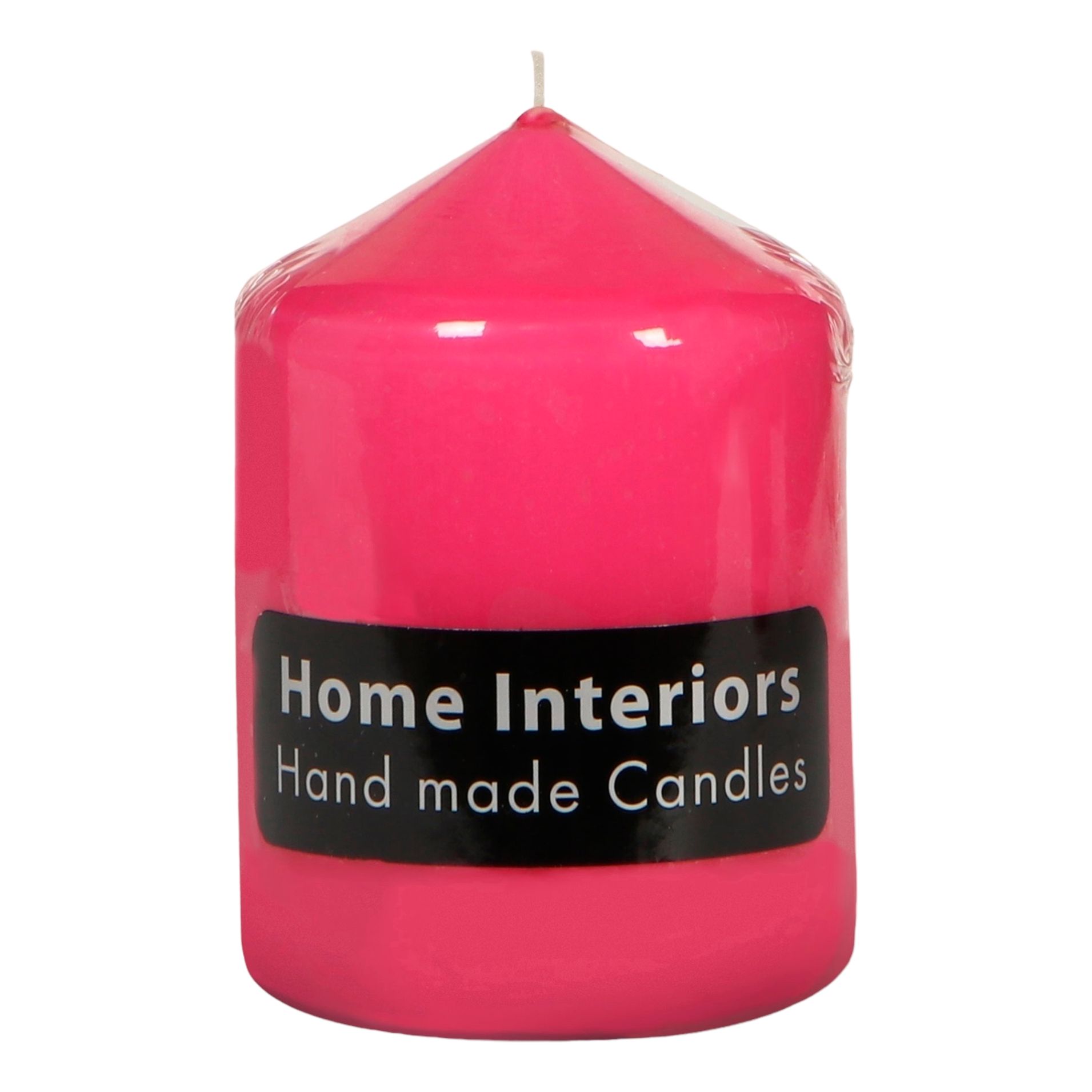 Свеча универсальная столбик Home Interiors 7 х 10 см розовая
