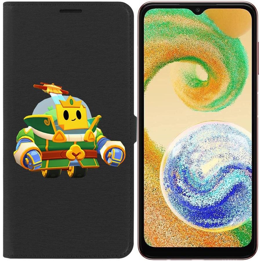 

Чехол-книжка Eco для Samsung Galaxy A04s (A047) Brawl Stars-Изумрудный Принц Спраут