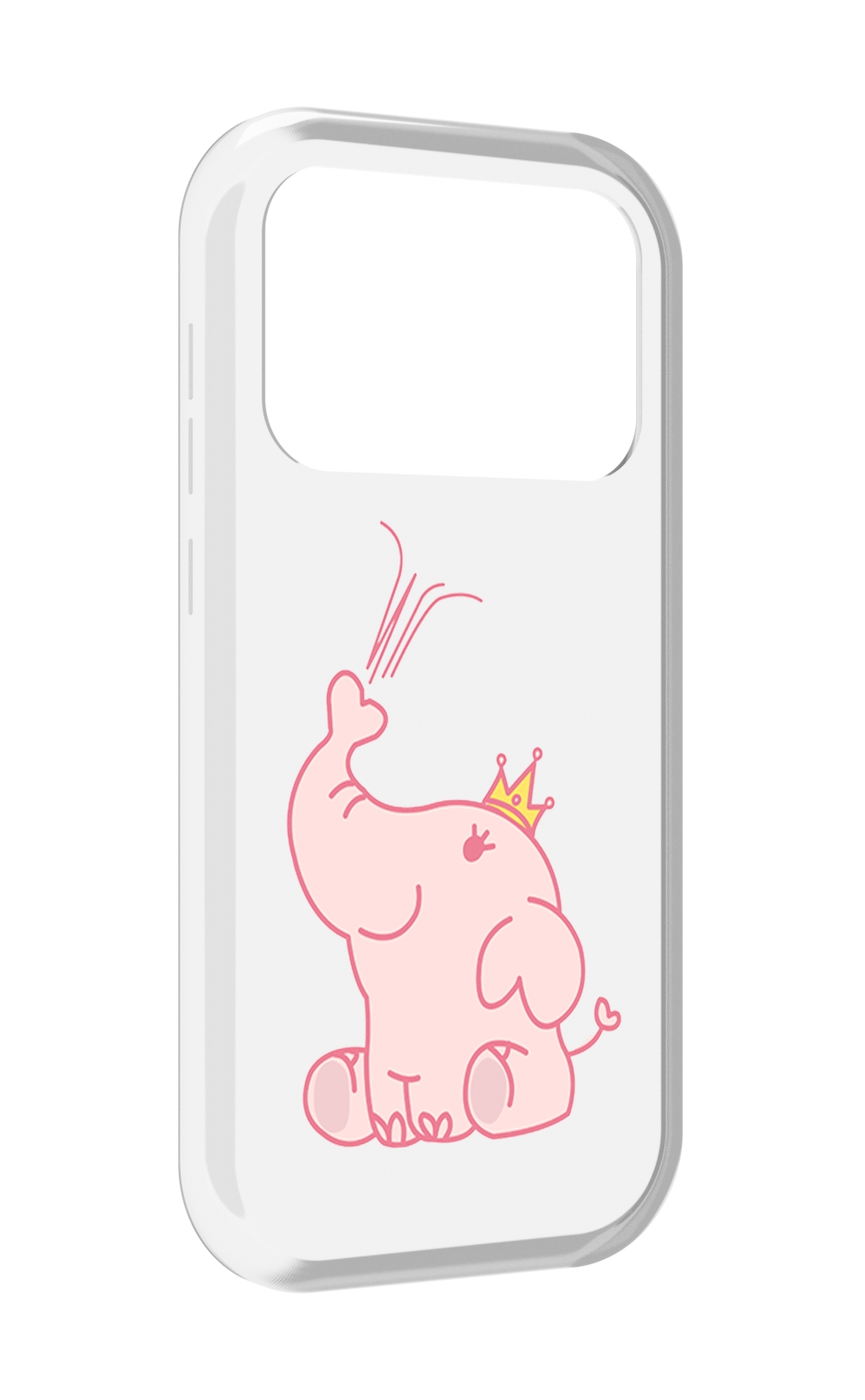 

Чехол MyPads слоник-принц детский для Oukitel F150 Air1 Pro / F150 Air1, Прозрачный, Tocco