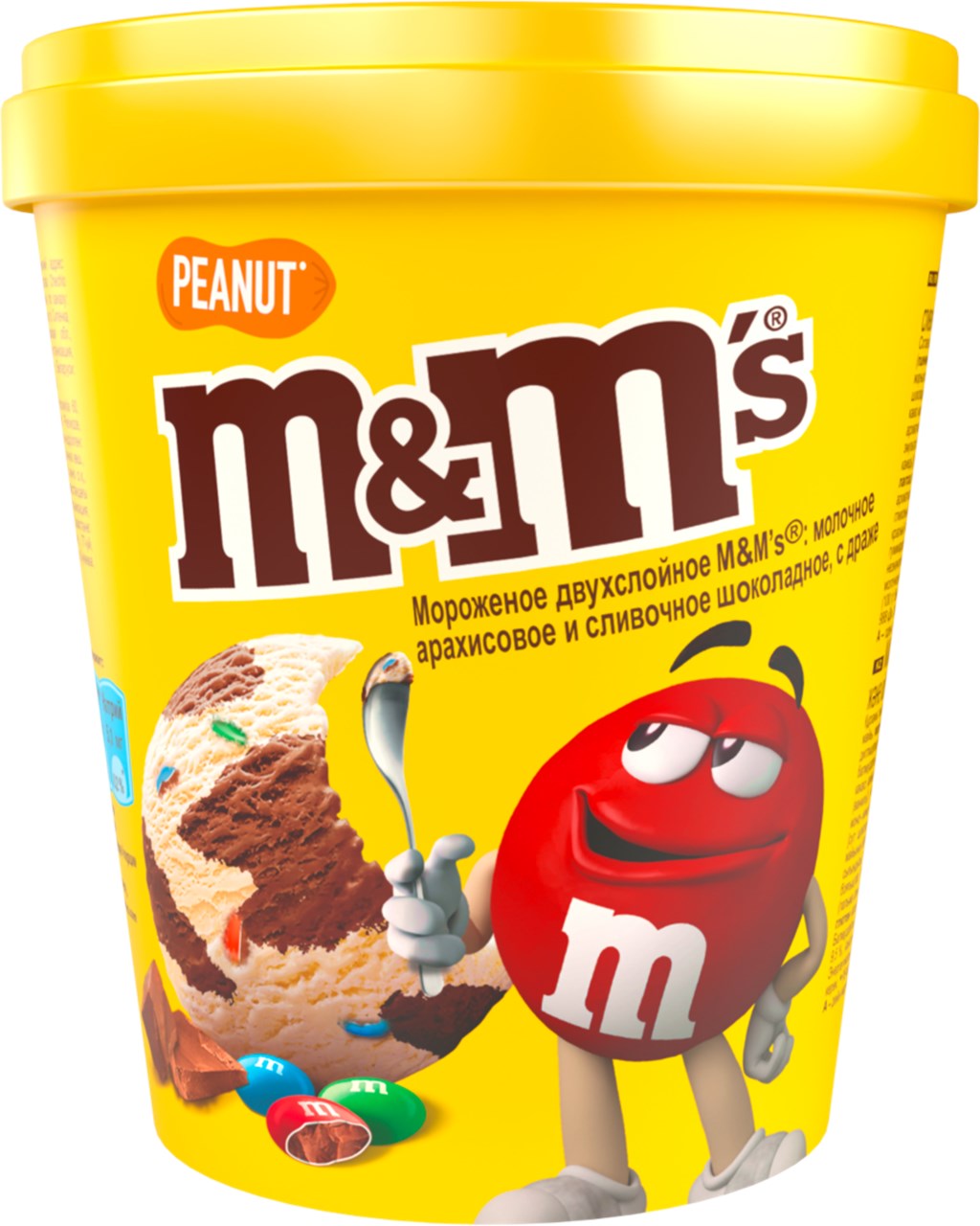 Мороженое молочное M&M's карамель-драже-арахис 295 г