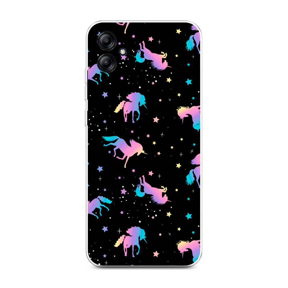 

Чехол на Samsung Galaxy A04eЕдинороги градиент, Черный;розовый;голубой, 2107650-1