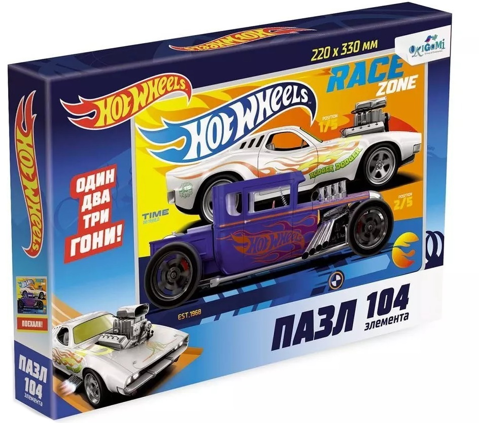 

Пазл Hot Wheels. Территория скорости, 104 элемента Origami 05858, 05858
