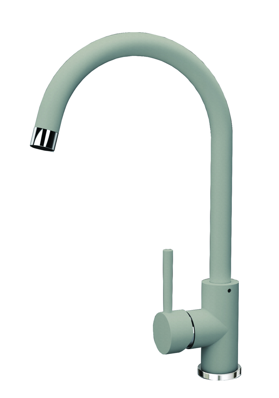 

Flortek Смеситель Flortek Альфа FK 314.01H.1123.305 для кухонной мойки грей, Серый