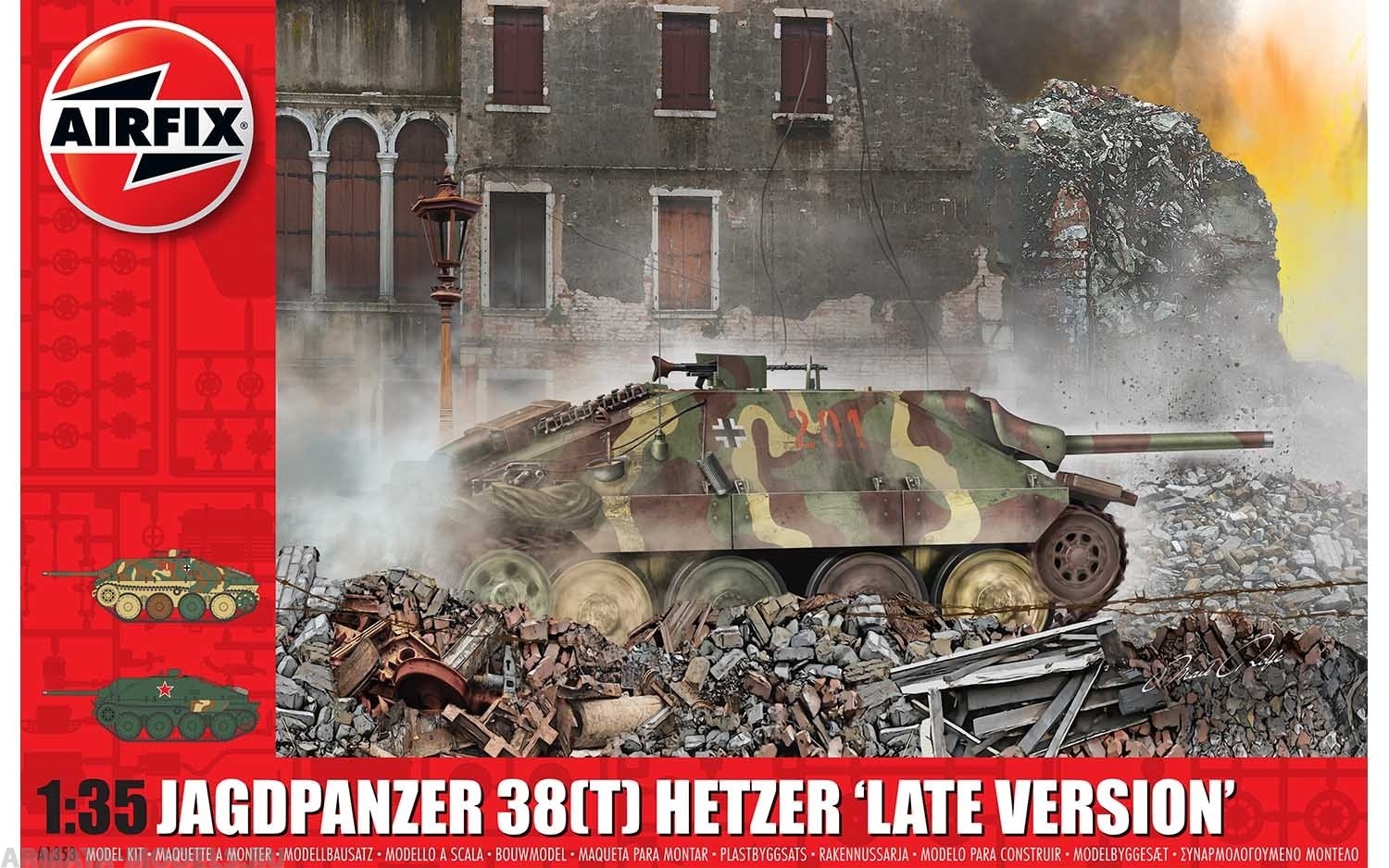 A1353 Сборная модель САУ  JagdPanzer 38 tonne Hetzer Late Version