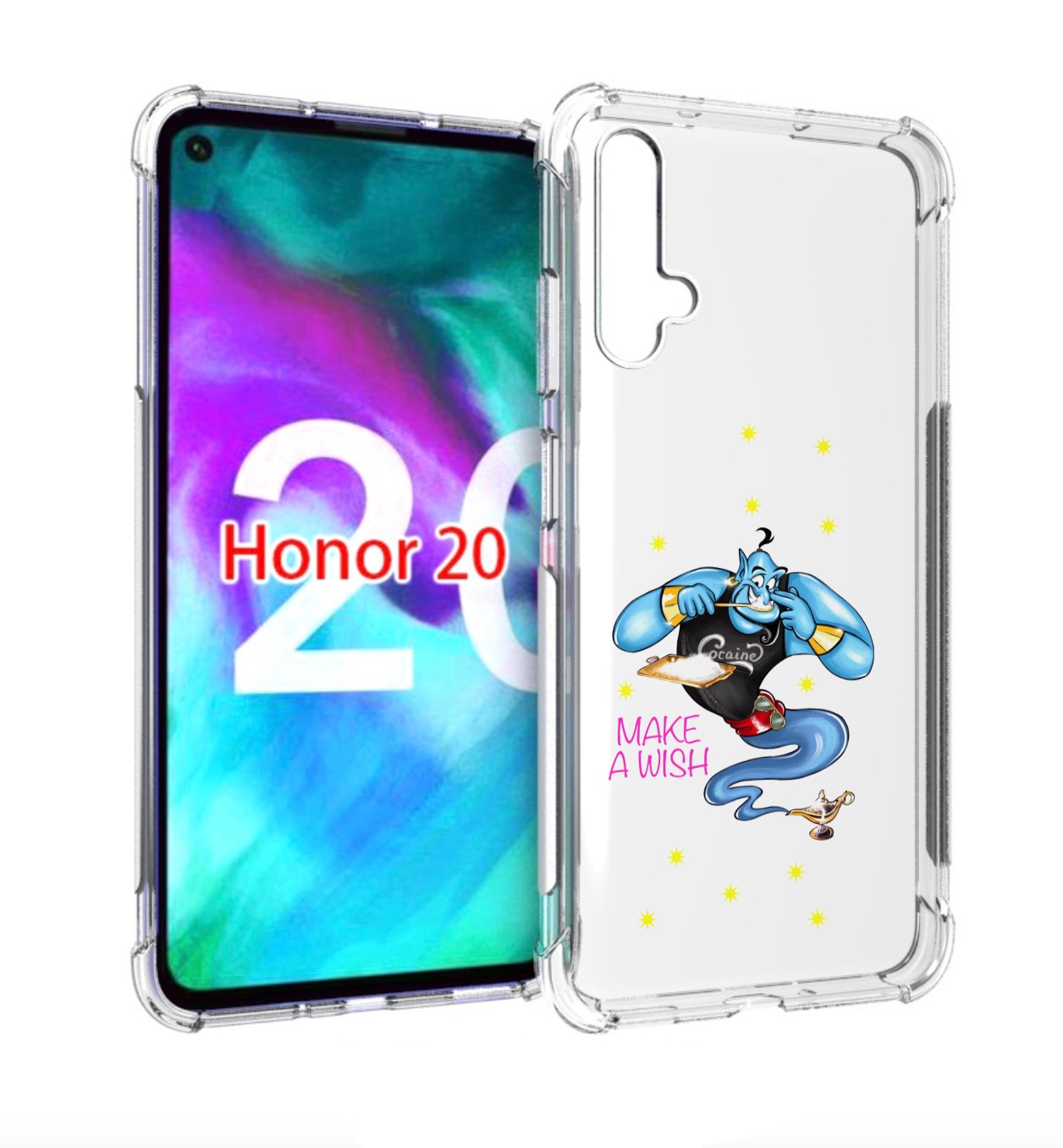 

Чехол бампер MyPads Делай-магию для Honor 20, Прозрачный, Tocco