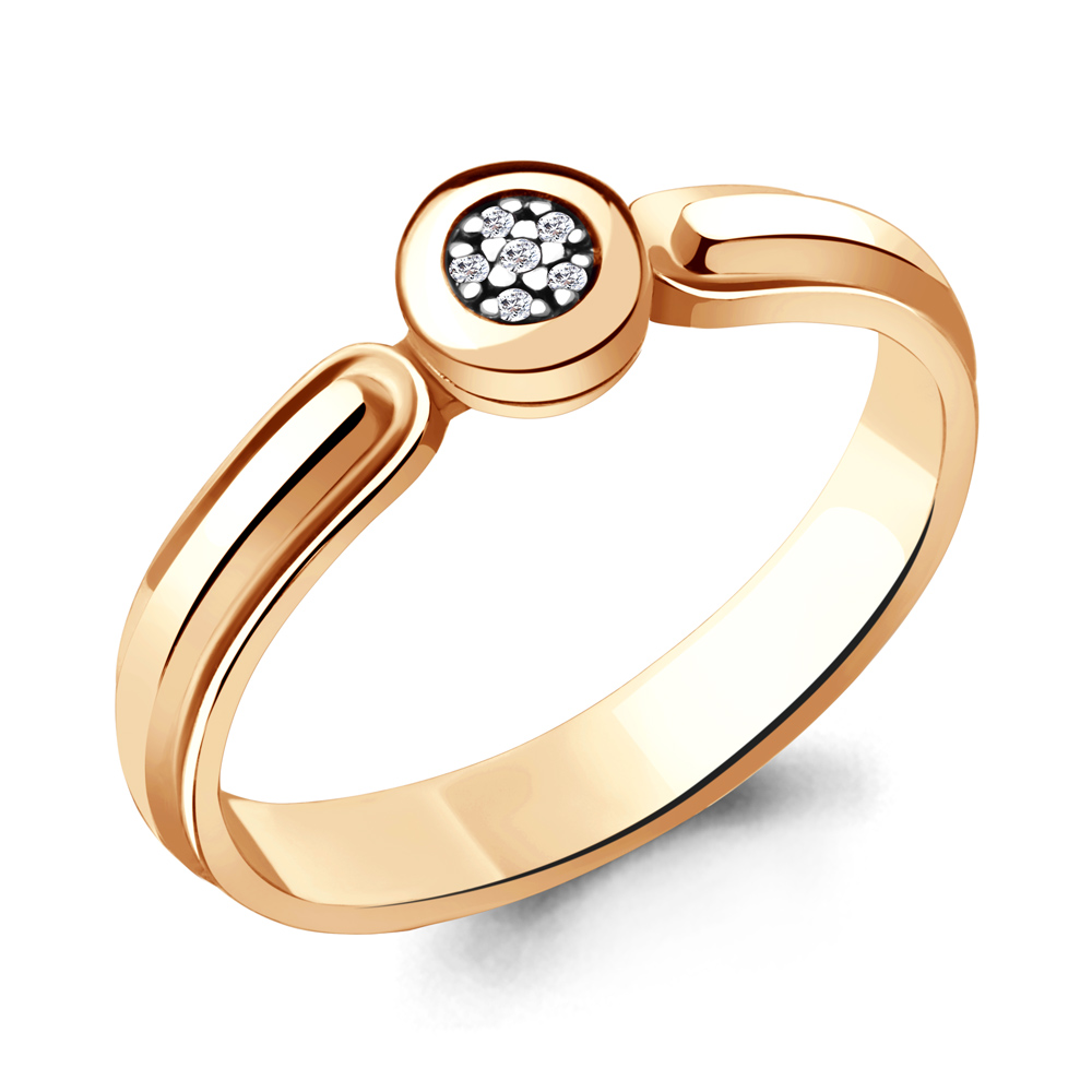 

Кольцо помолвочное из серебра с бриллиантом р. Aquamarine 60061, 060061_925_з