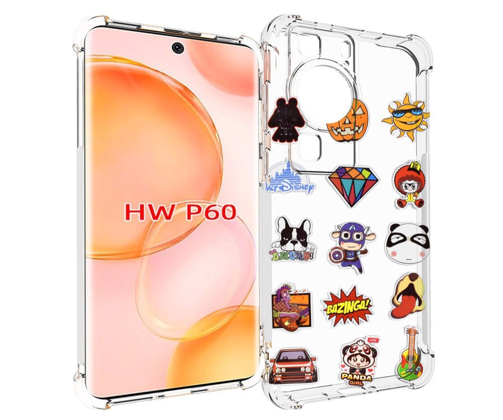 

Чехол MyPads Стикеры-2 для Huawei P60, Tocco