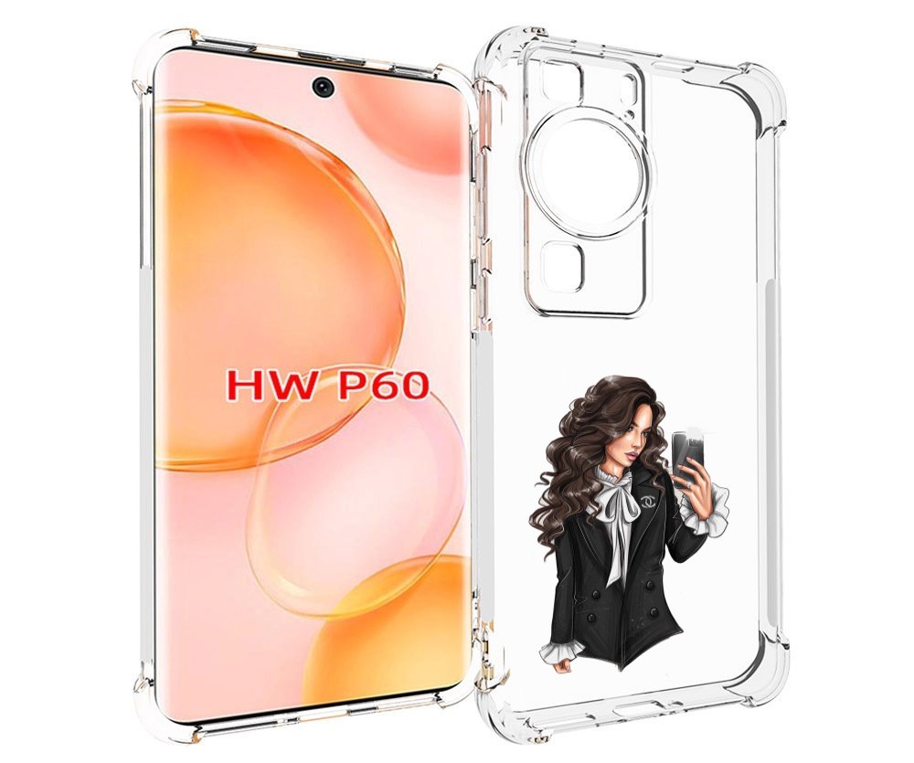 

Чехол MyPads Стильная-девушка для Huawei P60, Tocco