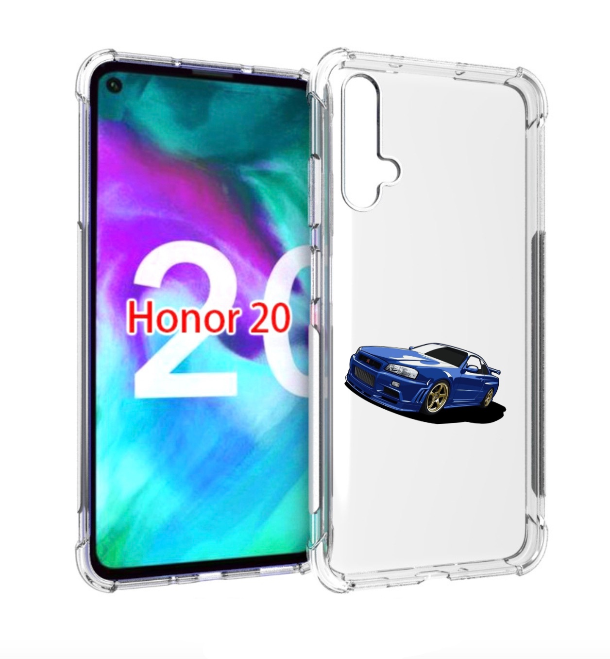 

Чехол бампер MyPads Джитиэр для Honor 20, Прозрачный, Tocco