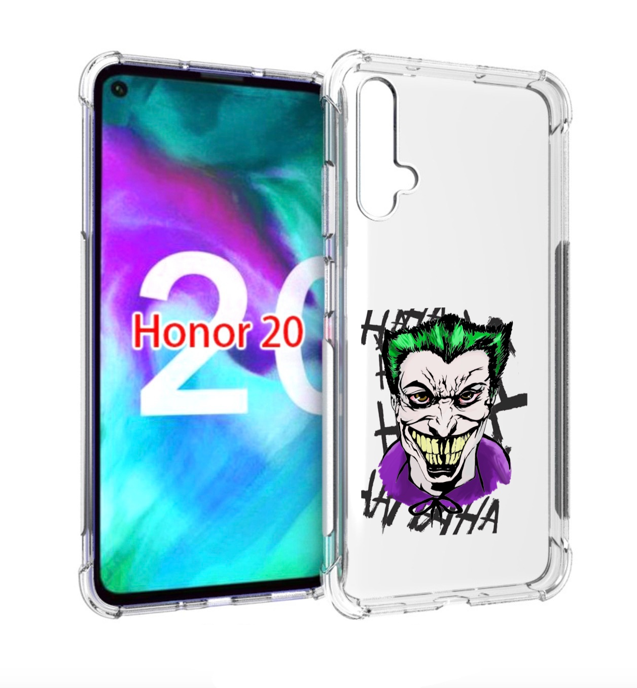 

Чехол бампер MyPads Джокер-крейзи для Honor 20, Прозрачный, Tocco