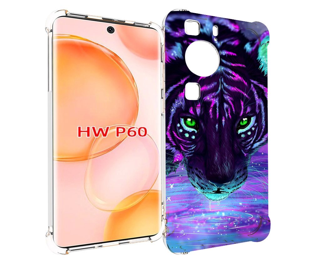 

Чехол MyPads Тигр-неон для Huawei P60, Tocco