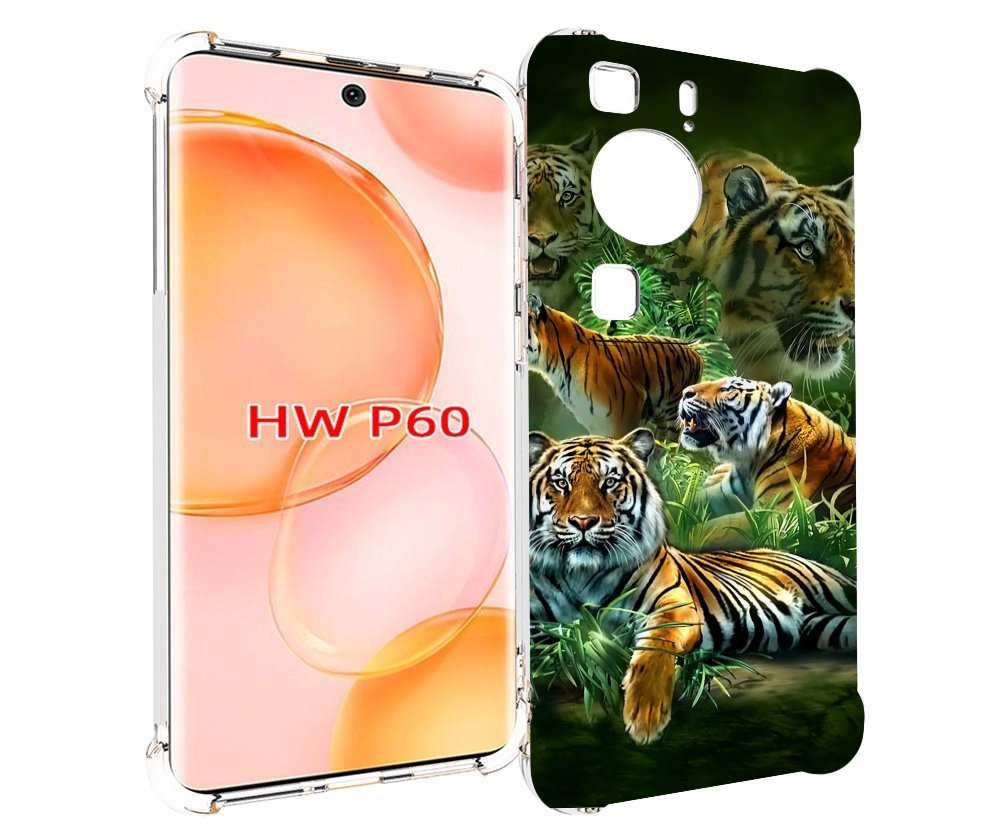 

Чехол MyPads Тигры для Huawei P60, Tocco
