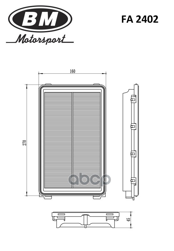 фото Фильтр воздушный bm-motorsport арт. fa2402