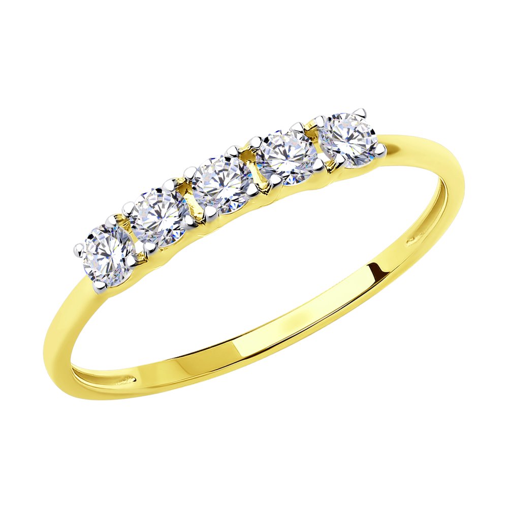 

Кольцо из золота р. , SOKOLOV 018863-2, фианит, 018863-2